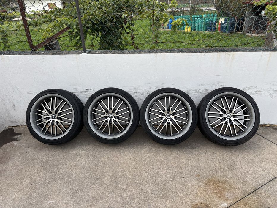 Jantes Alutec 18 5x100 originais com aba e pneus