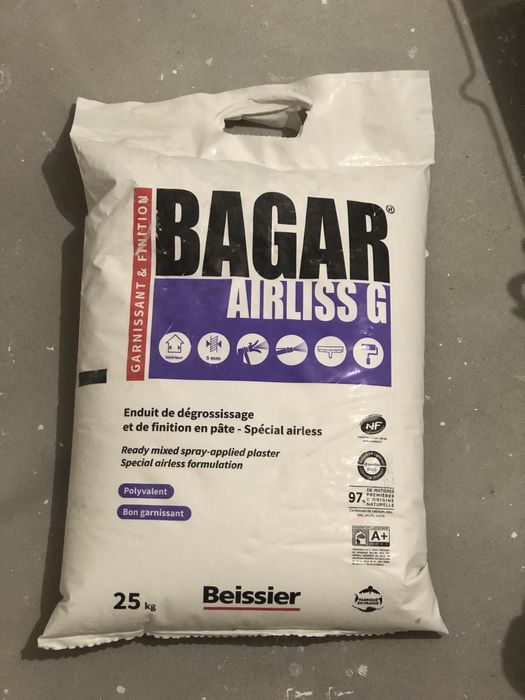 Gładź Masa Szpachlowa BEISSIER Bagar Airliss G 25 kg gotowa gładź