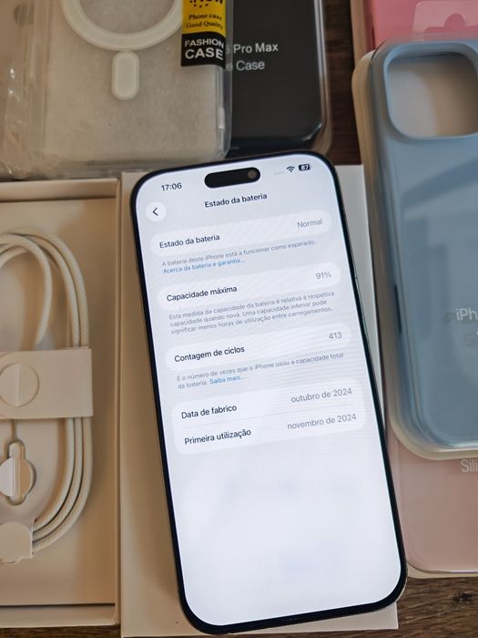 iPhone 16 Pro Max  6 9" 256GB Natural Titanium Aceito Retomas