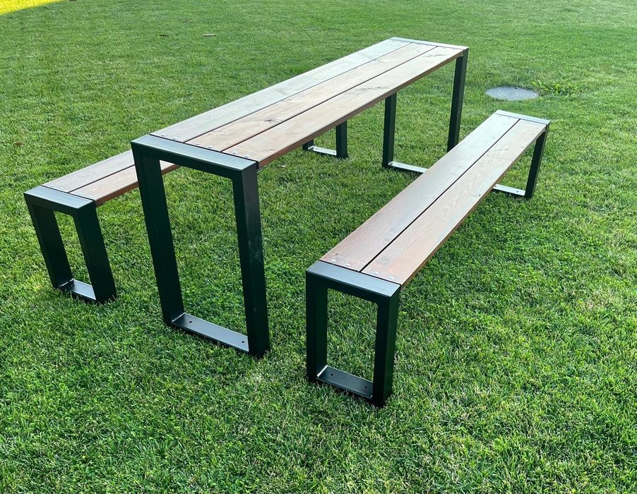 Stół + dwie ławki do ogrodu