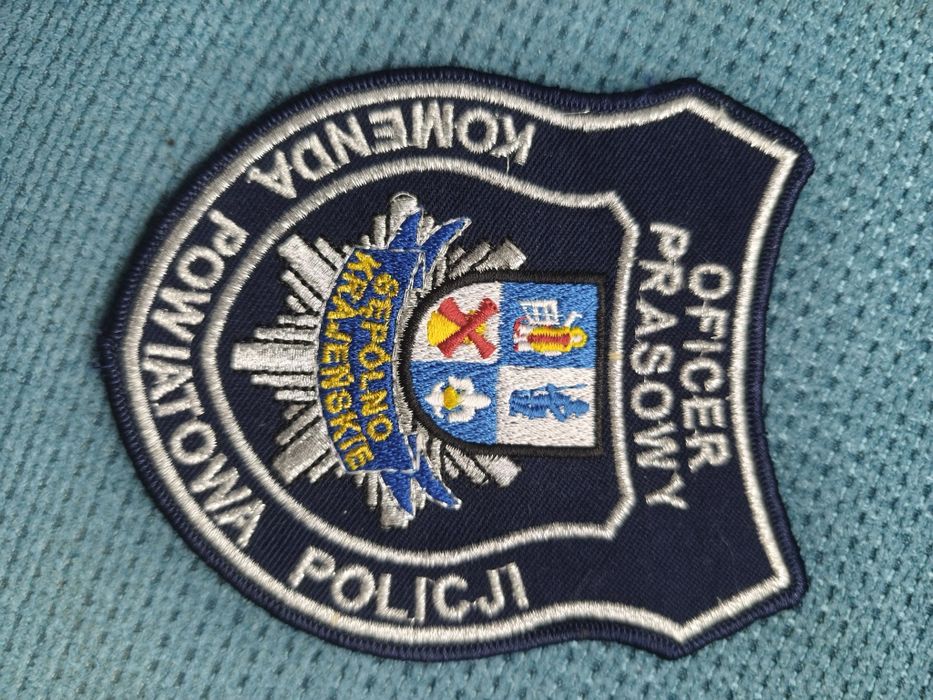 Naszywka emblemat haftowany policja