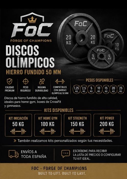 Discos Olímpicos 50 mm