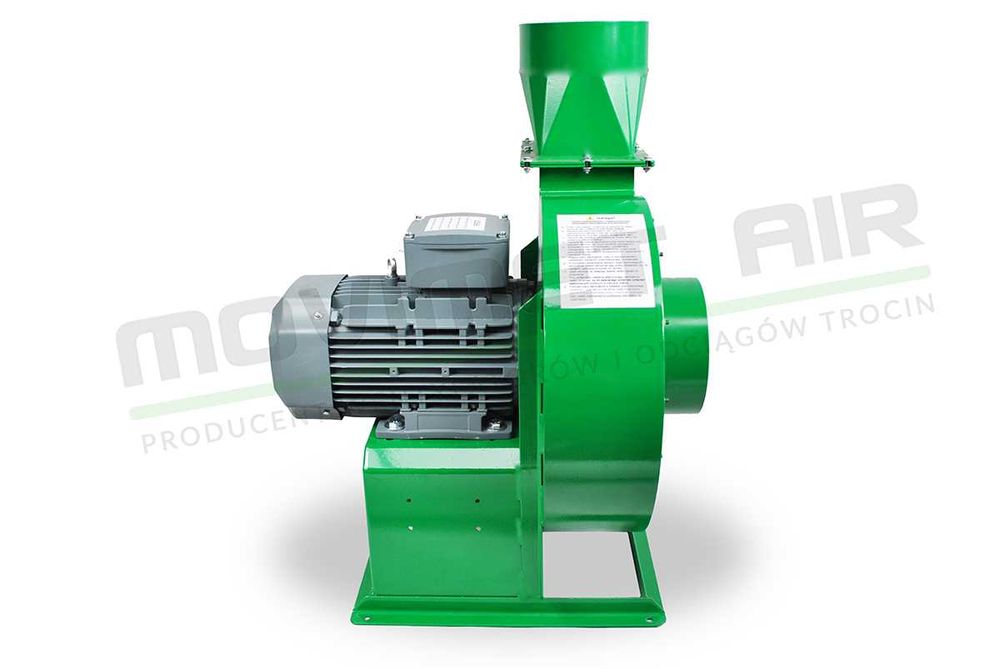 Wentylator, dmuchawa 3kW – nowy, do odciągu trocin, wiórów, granulatów