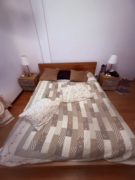 Cama IKEA 170x210  colchao e estrado