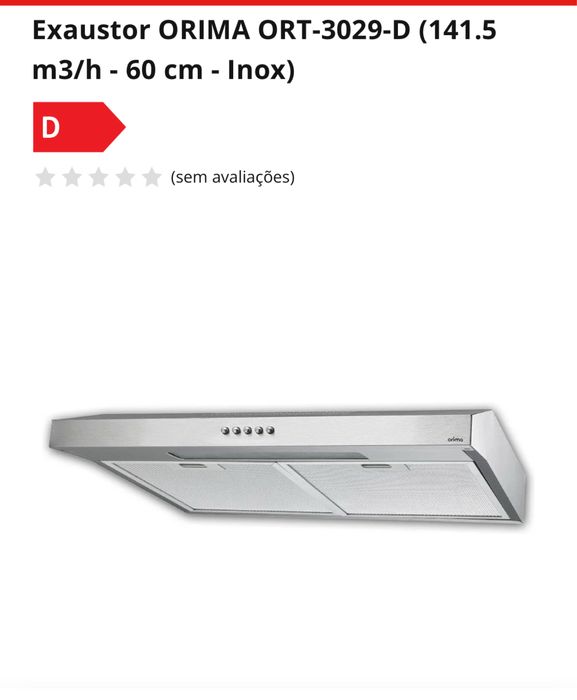 Exaustor  Orima novo