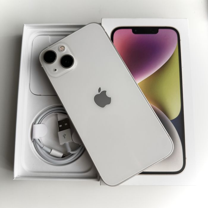 Iphone 14 128gb Biały - SPRAWNY 100% - TANIO