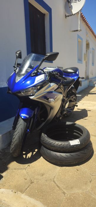 Yamaha YZF-R3 2015 + pneus novos (bridgestone S22)