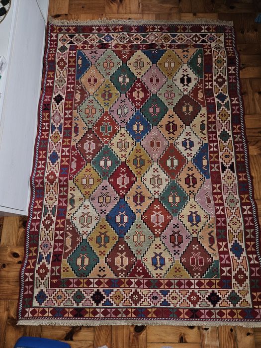 Kilim Persa de Tabriz Original - 150x100cm (Novo)