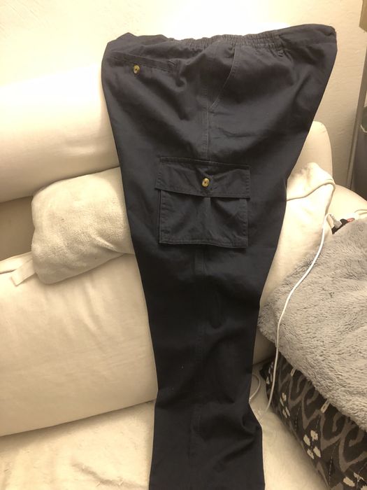 Spodnie 42 Cotton granatowe