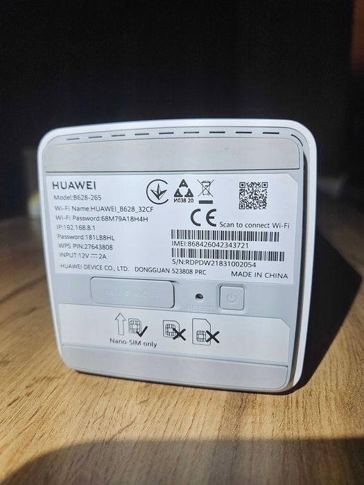 Router LTE Huawei 4G CPE Pro 2 (B628-265) | Kat. 12 | Bez simlocka | Stan bdb