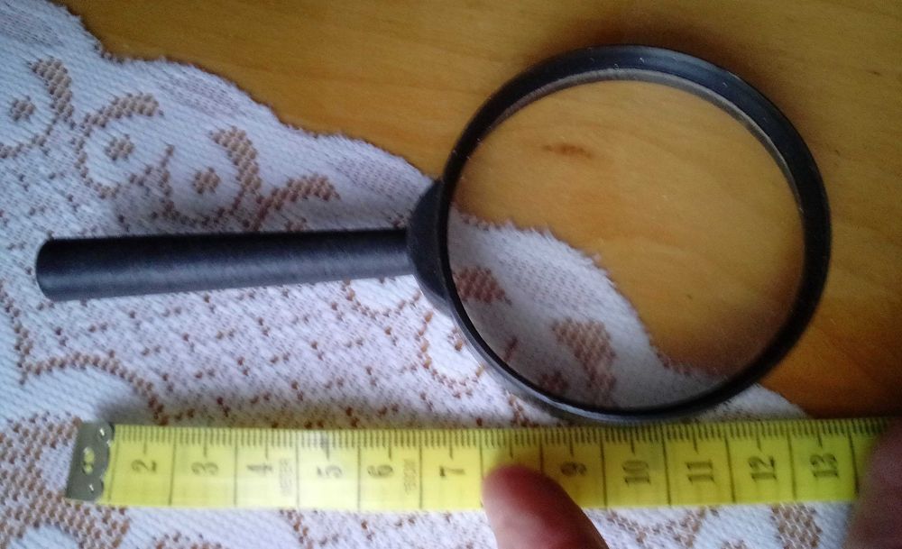 Szkło powiększające, średnica 6 cm