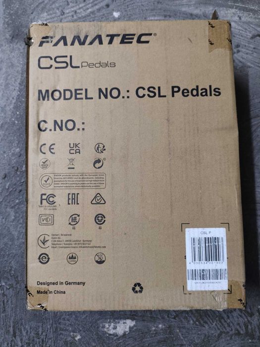 Pedais Fanatec CSL - NOVOS - Ainda na caixa original