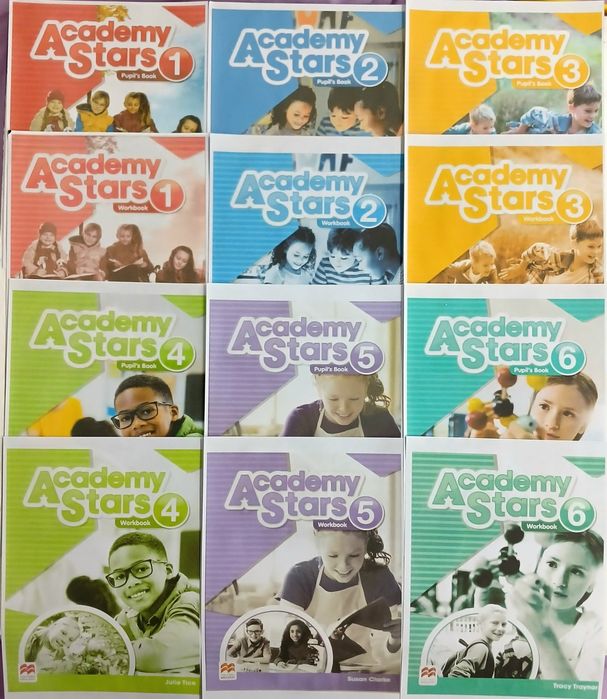 Academy Stars 1,2,3,4,5,6, Підручник і зошит