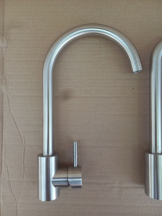 РАСПРОДАЖА!!! Смеситель/змішувач/кран для кухни из нержавейки на гайке