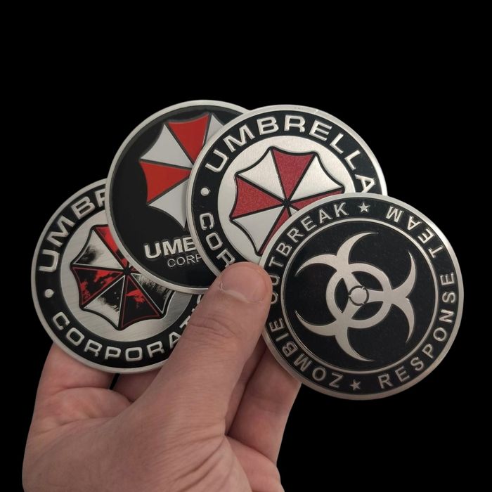 Шильдик Umbrella Corporation об'ємна наклейка resident evil для авто