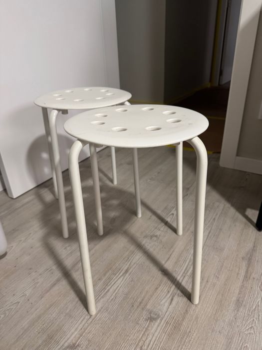 Bancos IKEA brancos x2