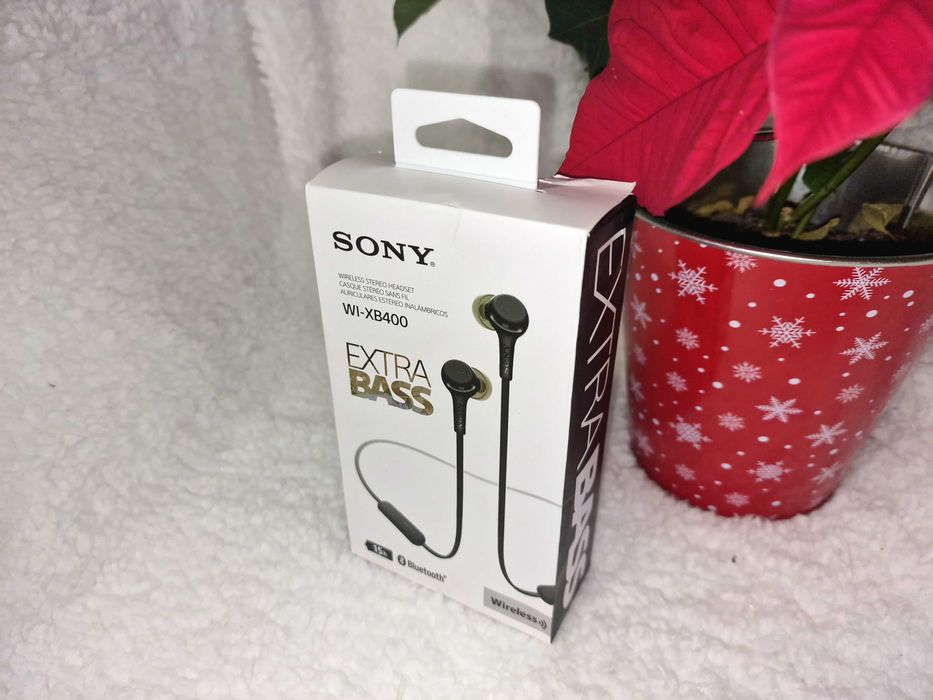 Nowe Słuchawki Bluetooth SONY WI-XB400 – Czarne
