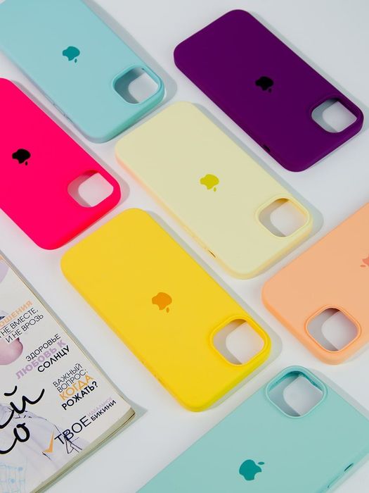 Силіконовий чохол мікрофіброю Silicone Case iPhone 13 17 pro max чехол