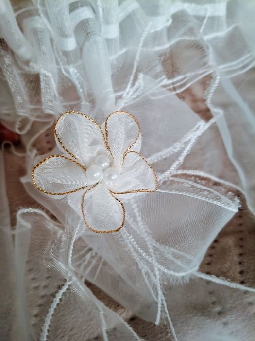 Komplet firanek 2x 5 m organza