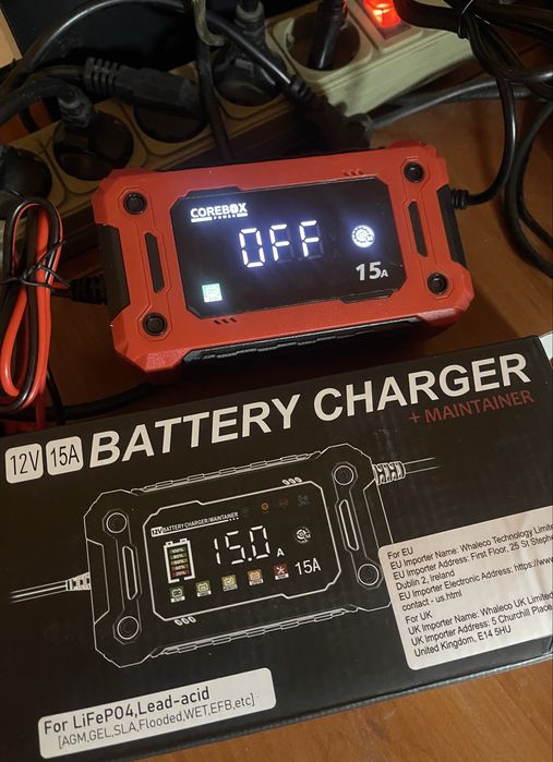 Зарядное устройство 12V 15A интеллектуальное, автоматическое