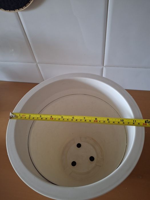 Conjunto de 2 vasos grandes em branco mate