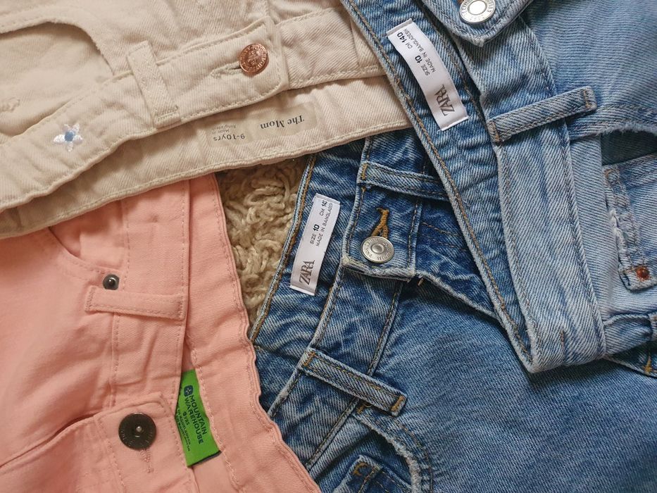 Джинсы Zara МОМ для девочки 140