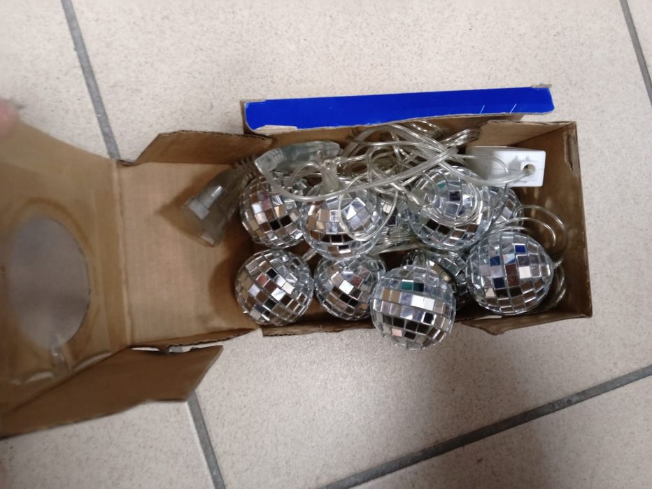 Łańcuch  świetlny kule disco Led