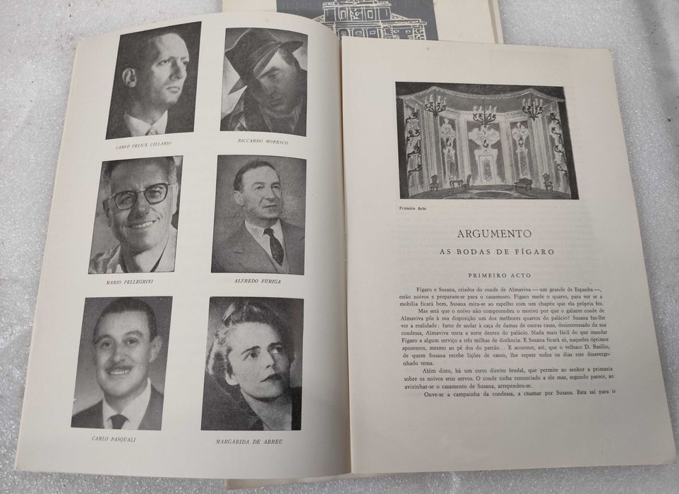 4 programas de ópera do Teatro S. carlos - anos 60