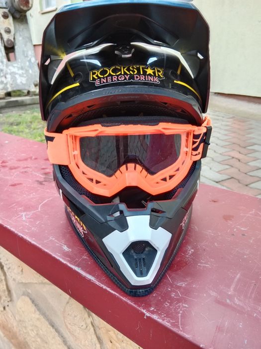 Kask Rockstar+Gogle roz 58-62 L