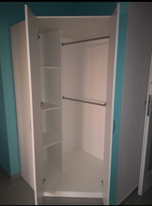 Szafa narożna biała