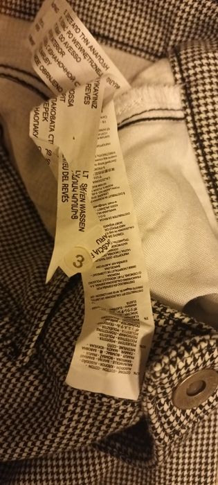 Spodnie Calcedonia pepitka nowe 36 S