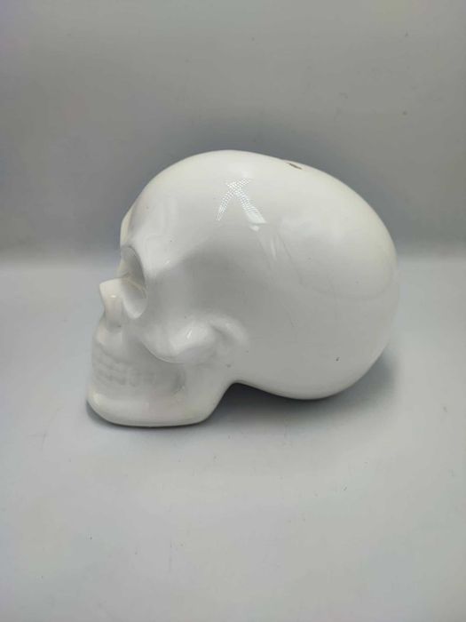 Porcelanowa skarbonka,czaszka vintage