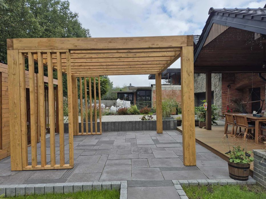 • • • • Pergola ogrodowa • • • • P10 4x4 m producent DREWNOTRIK