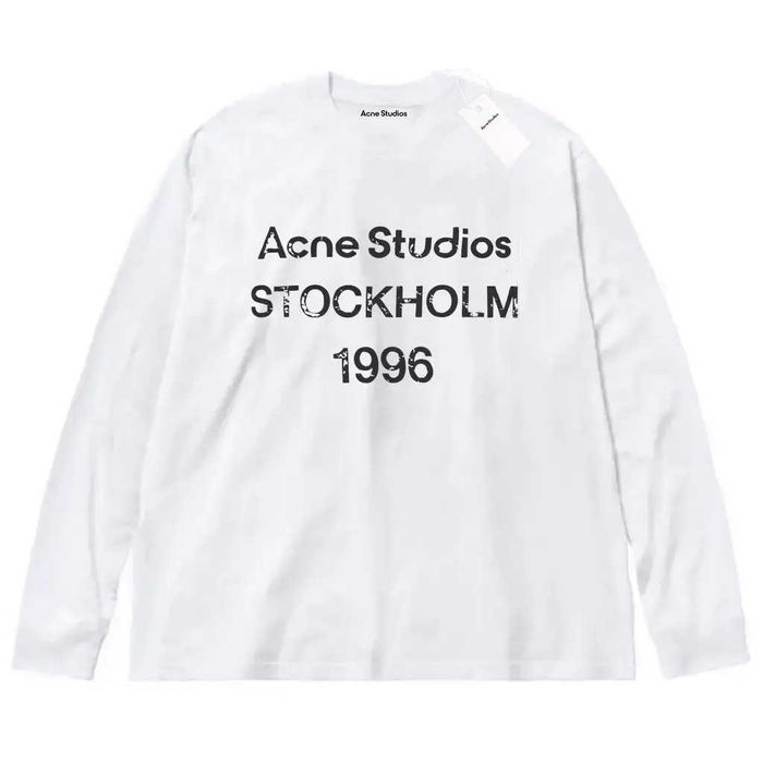 Лонгслив Acne Studios Logo унисекс Акне Акнэ Студио