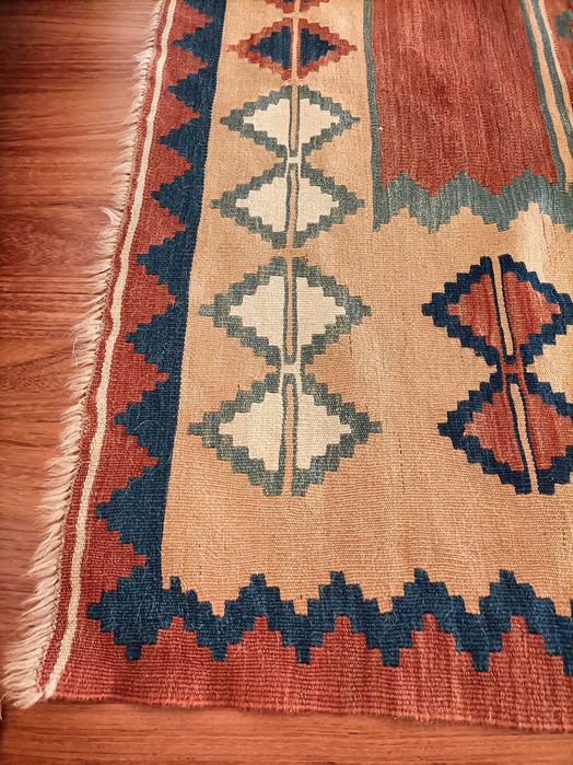 Kilim pelo natural – 3 x 2 m | Peça autêntica