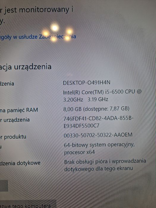 Sprzedam komputer Dell optiplex 7050