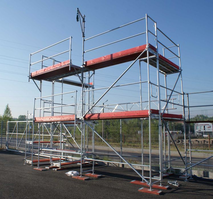 Rusztowanie Plettac P70 120m2 Podesty Drewniane - Zestaw Rusztowania