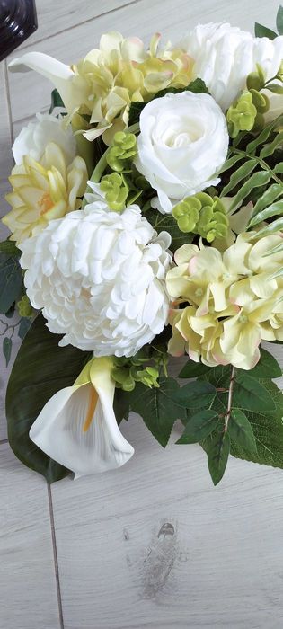 Komplet nagrobny chryzantema i kalia