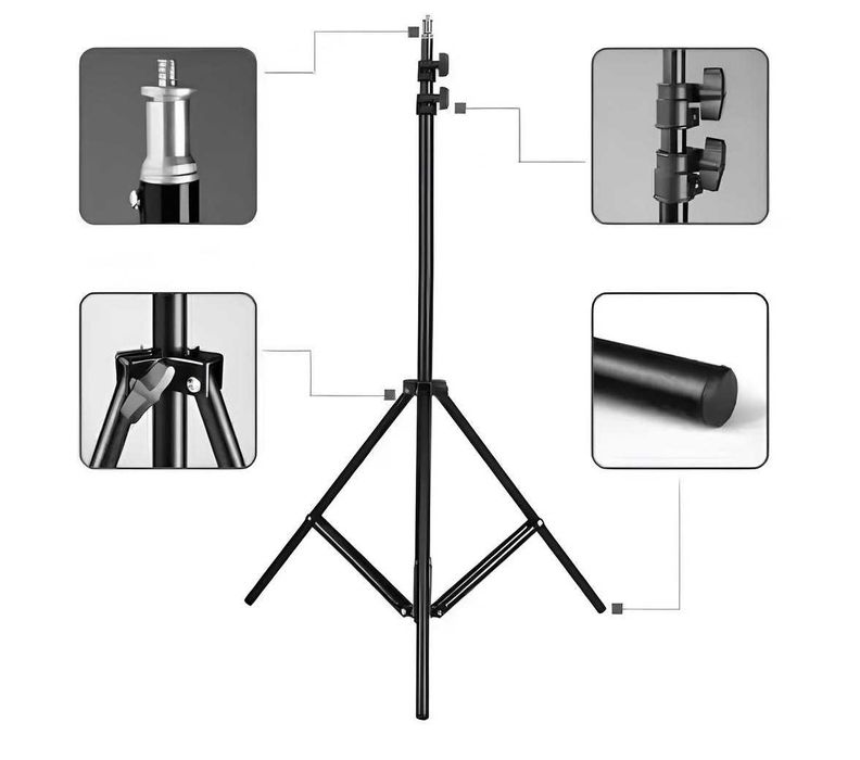 Стойка для микрофона 2м + 2 держателя / Штатив для микрофона журавль