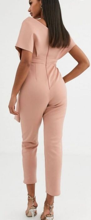 Kombinezon asos design S/M kolor pudrowy róż