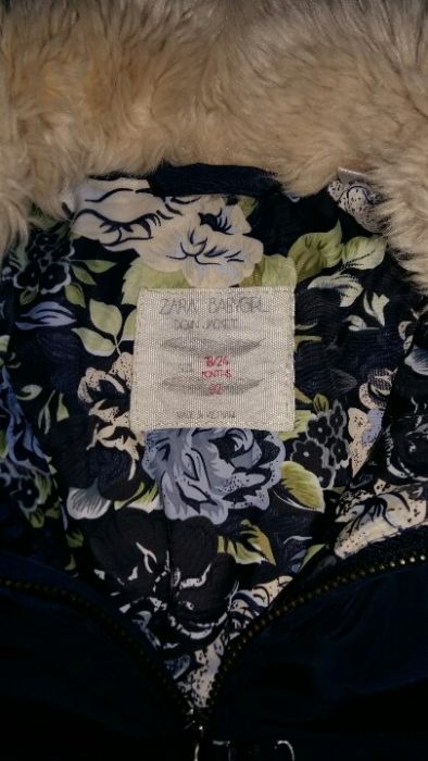 Куртка зара 1-2.5 года