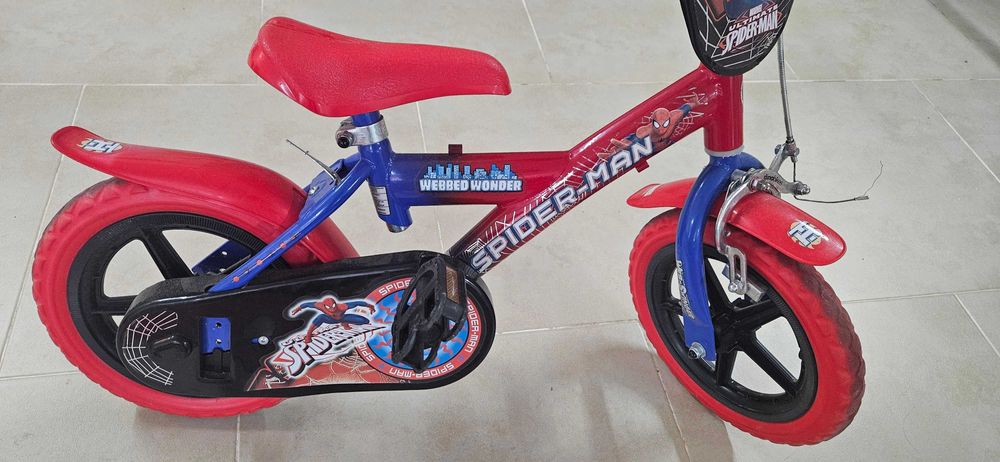 Bicicleta criança roda 14 spiderman homem aranha