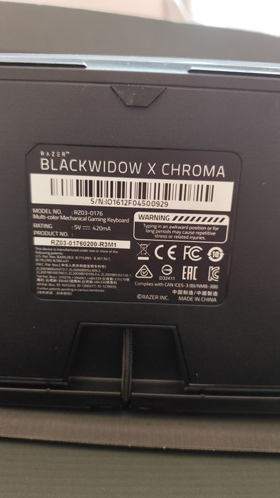 Teclado Razer Blackwidow X Chroma