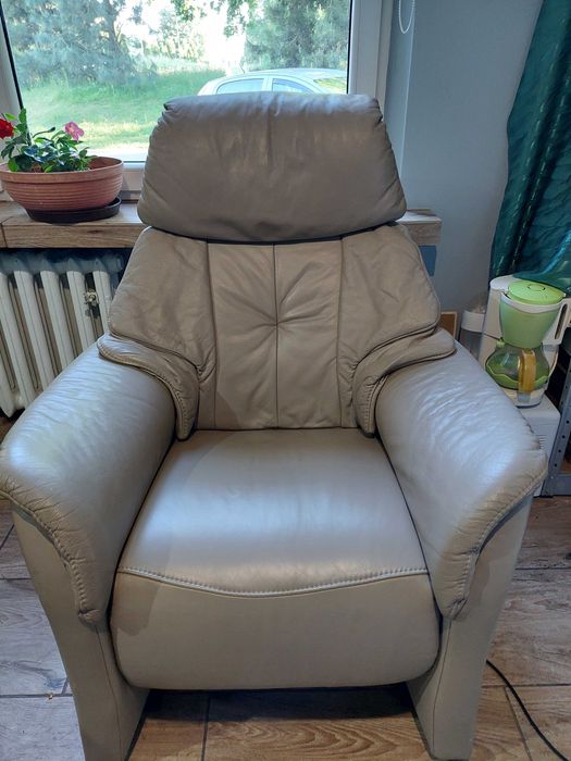 fotel geriatryczny Himolla skóra naturalna