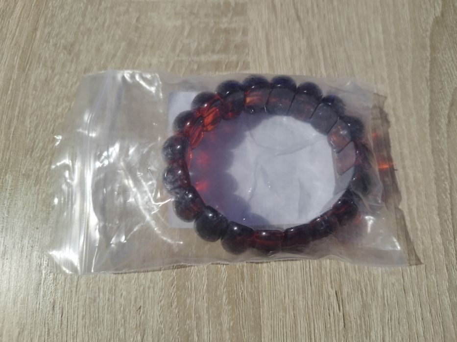 Bransoletka w kolorze bursztynu