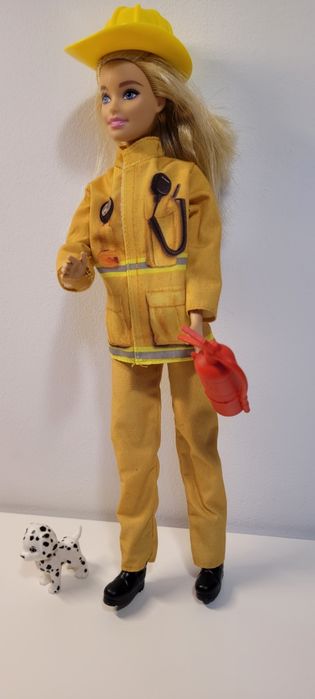 Lalka Barbie Strażaczka z pieskiem  GTN83