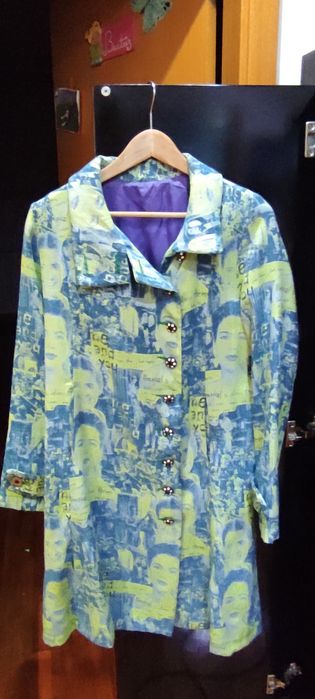 Casaco verde e azul turquesa da desigual 46