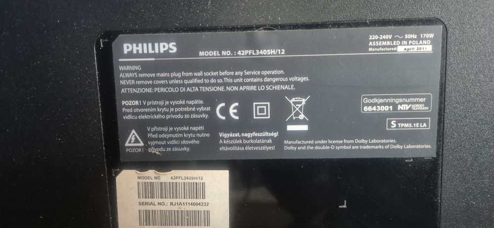 Philips  42 cale