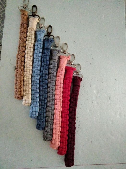 Porta chaves macramé