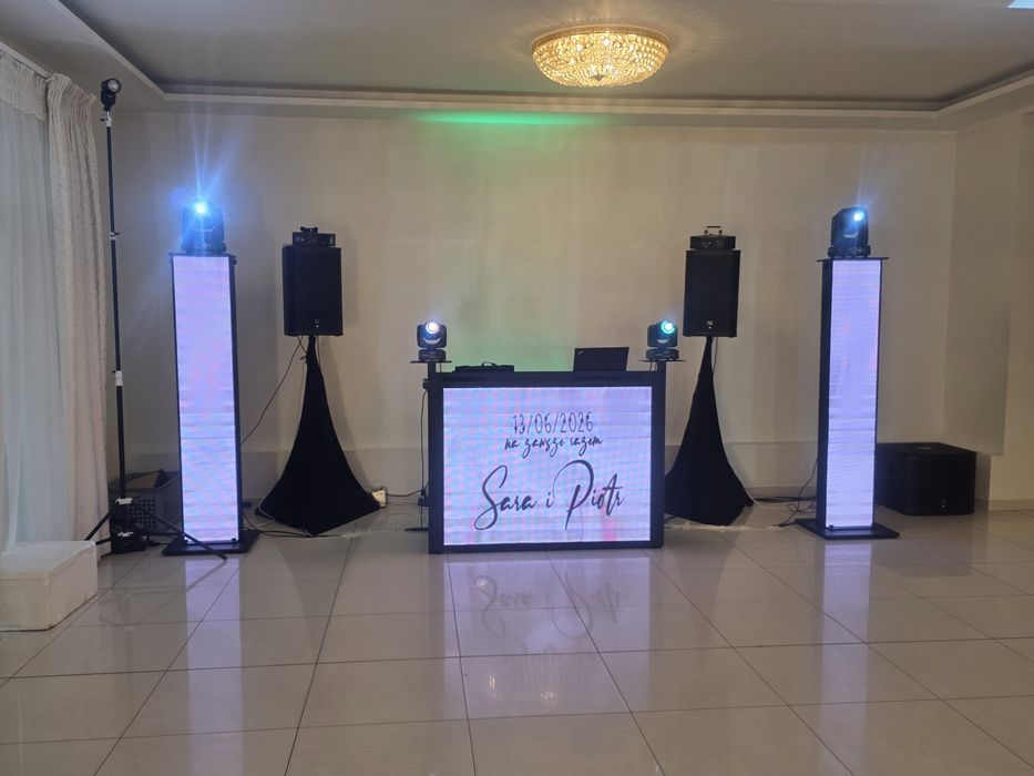 Stół led dla Dj 4k wysokiej jakości+ towery led